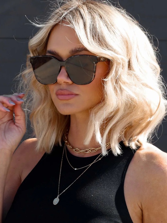 Diff Eyewear Accessories - DIFF | Gia Espresso Tortoise Grey Sunglasses